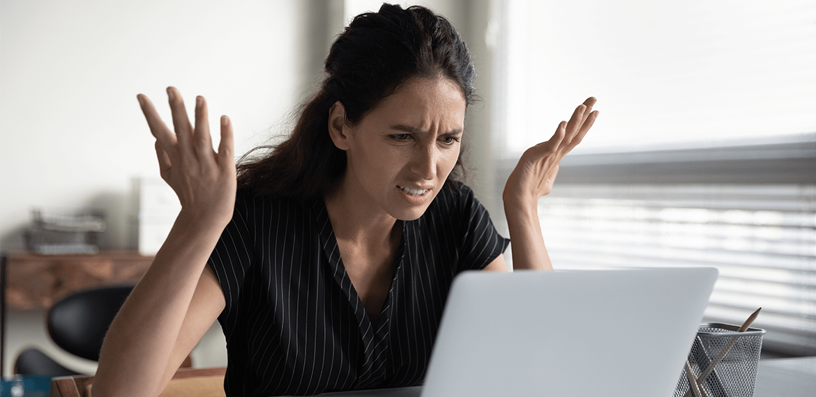 Frustrated woman