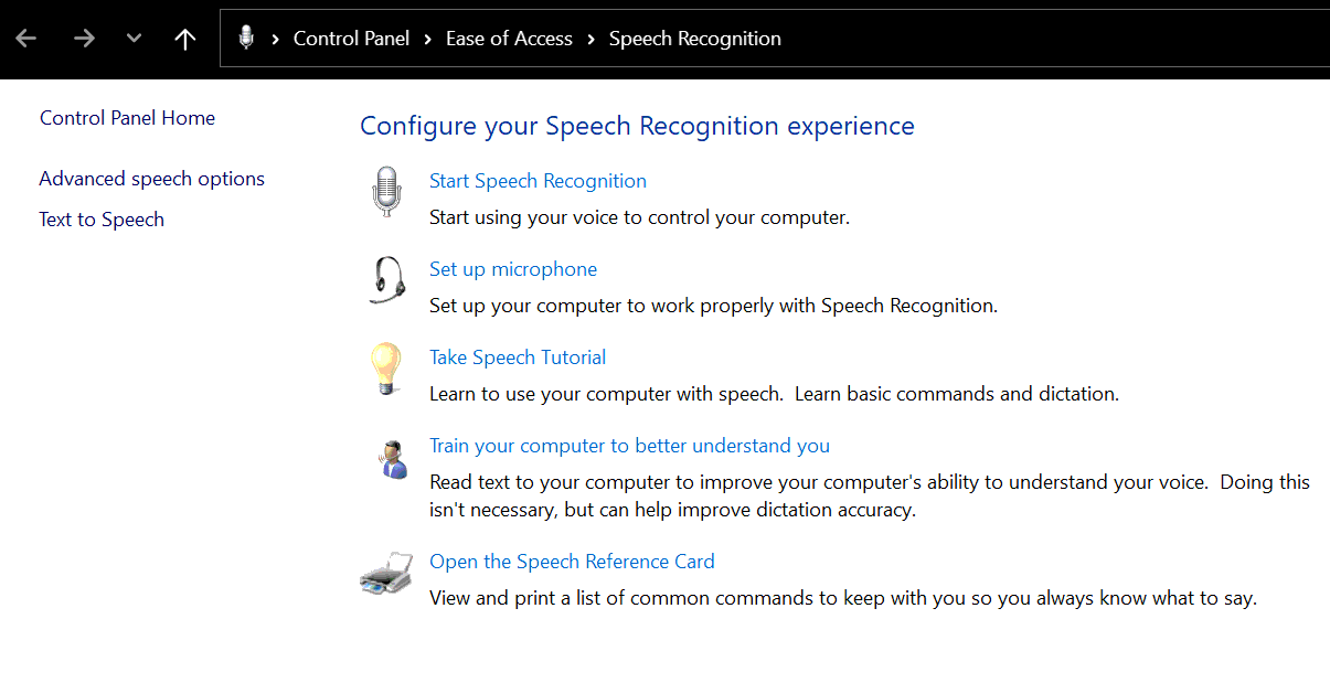 dictation on windows