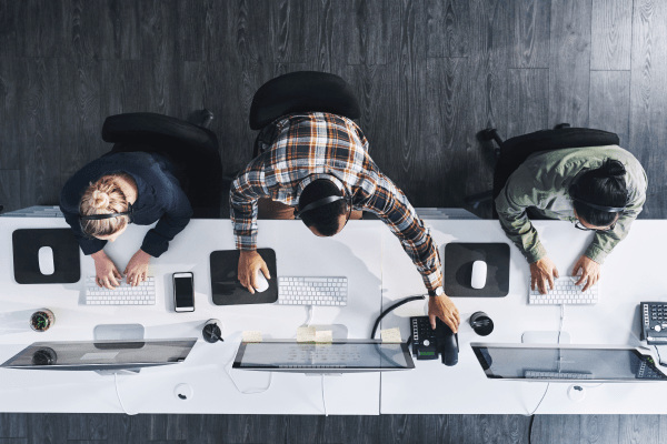 People working in an office