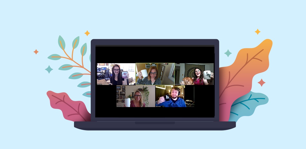 Remote team graphic