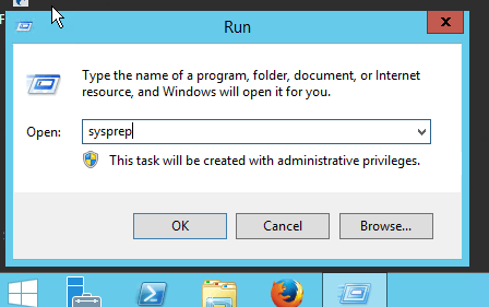 sysprep window