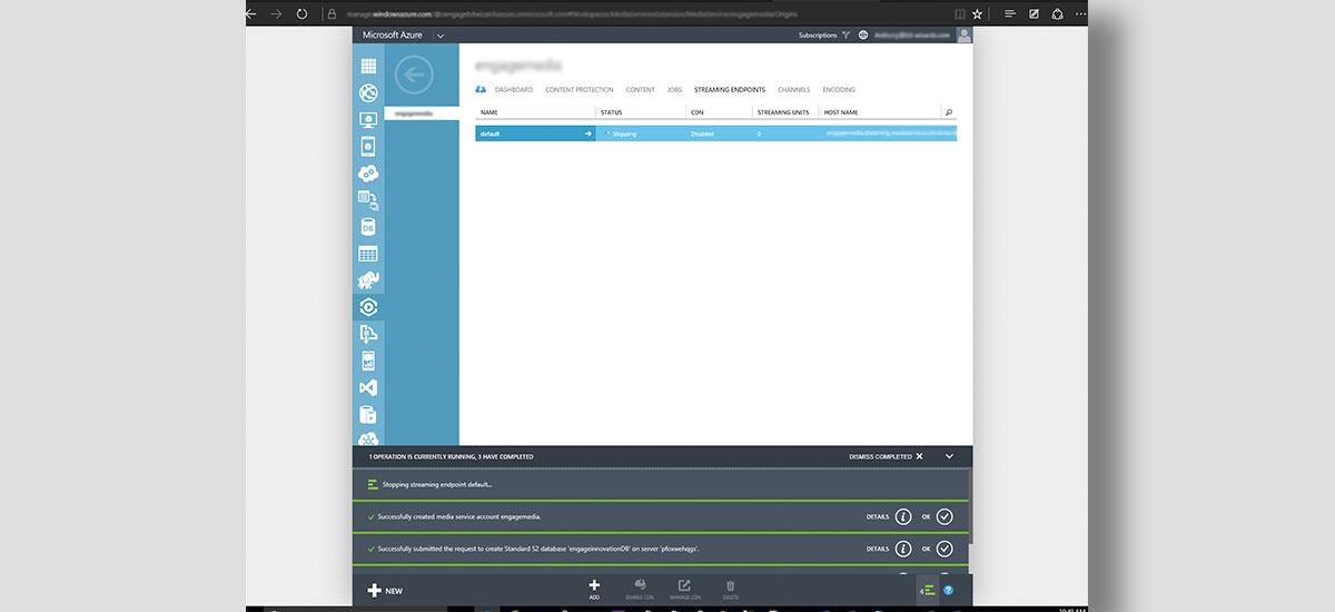 stop azure media services streaming endpoint