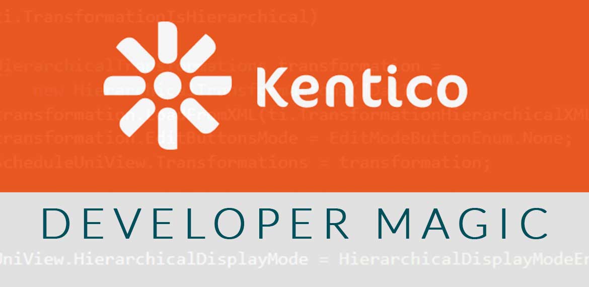 kentico developer code