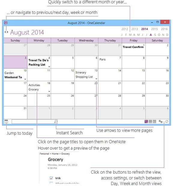 onetastic calendar