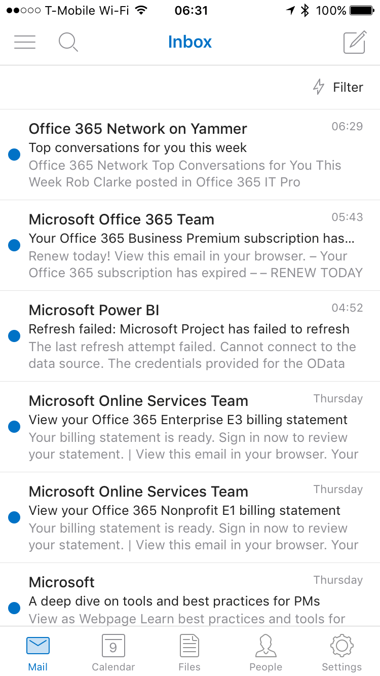 microsoft office app for iPhone