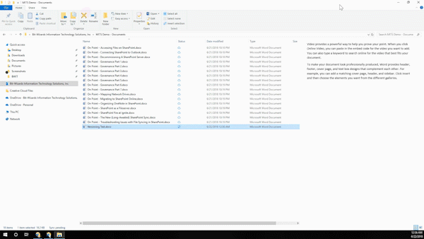 document versions in SharePoint online