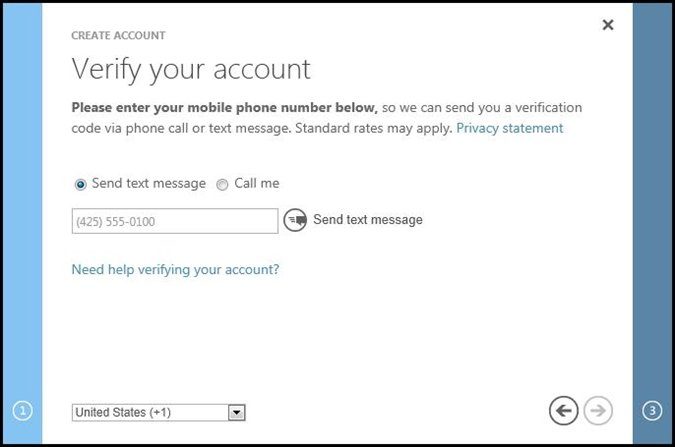 verify your account