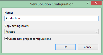 Naming new configuration