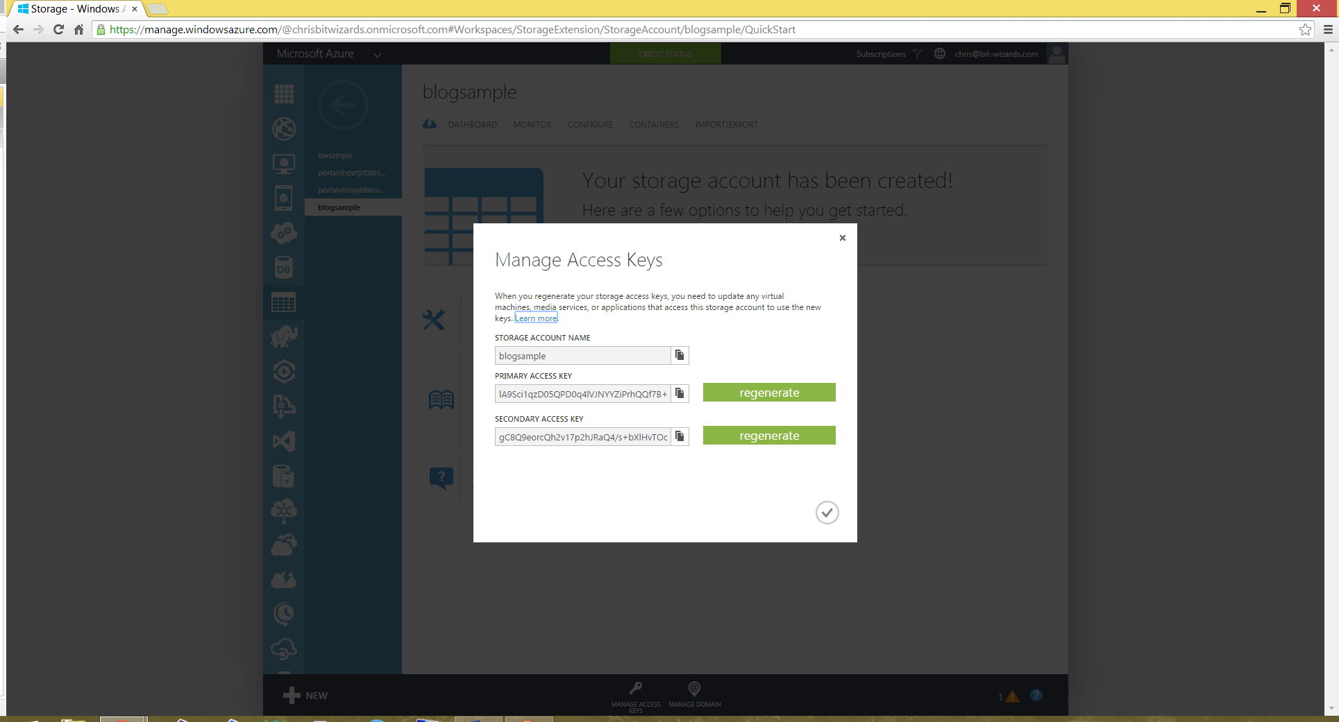 Access keys