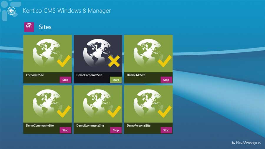 sites screen