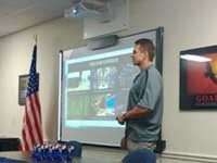 Louis presenting to Jobs Plus Students