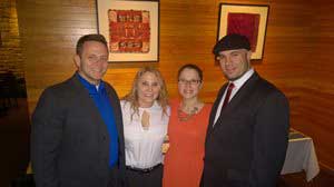 Louis, Tabby, Mallory, and Mike at the awards ceremony