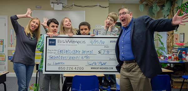 Emerald Coast Autism Kids and Bit-Wizards Donation