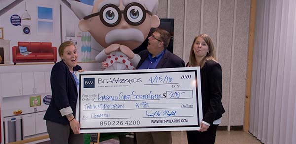 Emerald Coast Science Center and Bit-Wizards Donation