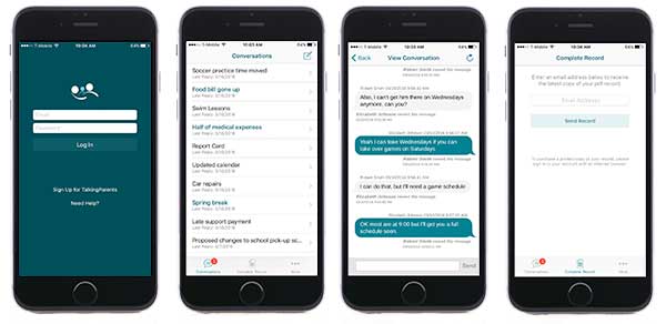 TalkingParents mobile views